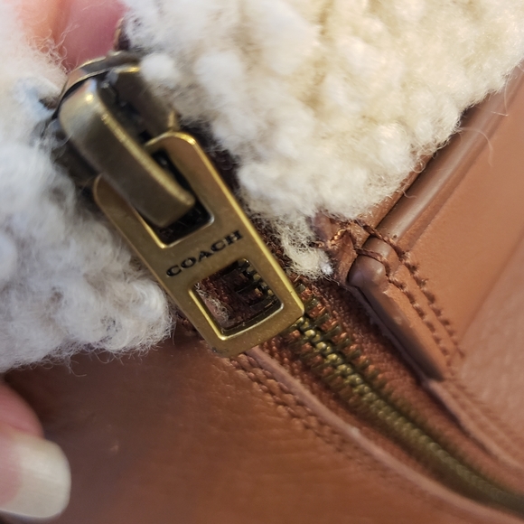 Coach Preston Leather and Sherling Booties 9.5 - Picture 16 of 16